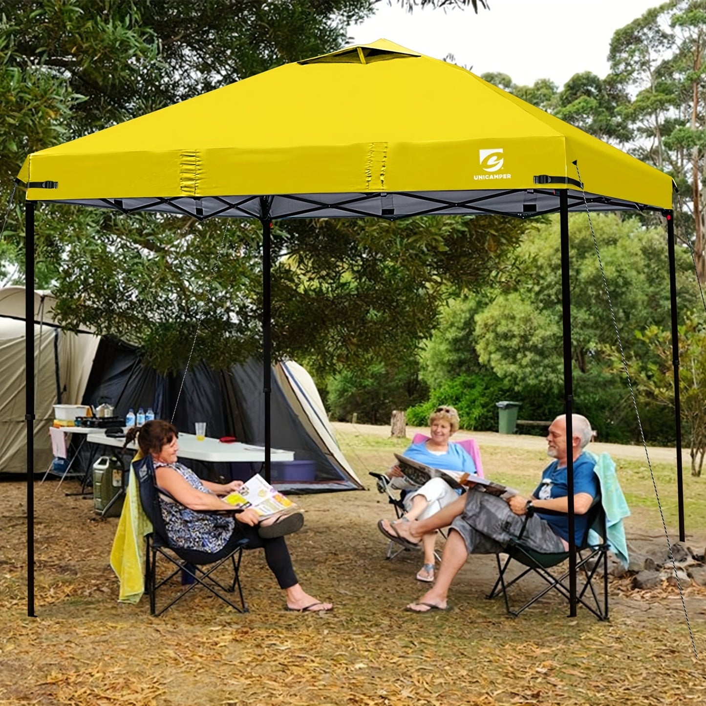 10x10 Canopy Replacement Top Cover for Straight Leg Tents – Ventilation Ports, Instant Shade, 11 Color Options – Waterproof Pop-Up Canopy Top for Camping, Outdoor Events & Backyard (Top Cover Only)