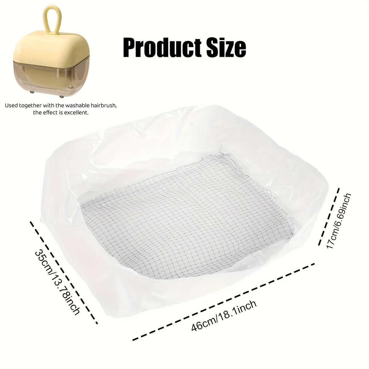 Cat Litter Filter Bags 10-Pack – Reusable Washable Mesh Sifting Bags for Litter Box, Quick-Clean Cat Litter Strainer Net, Easy Scooping Accessory for Indoor Cats, 47x36x17cm