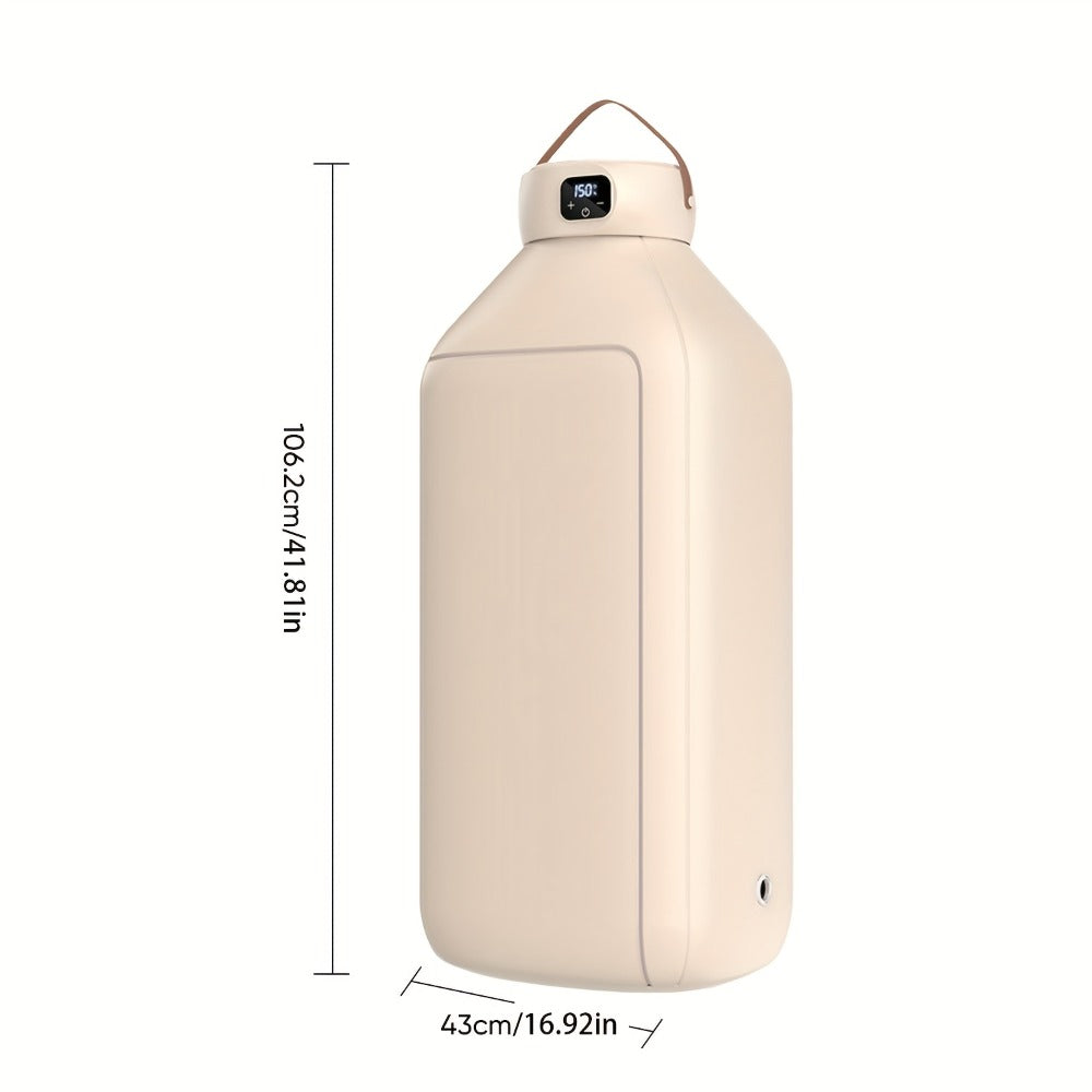 Portable Electric Clothes Dryer 600W Dual Mode Warm Hot Air Timer 1H 2H 8H Compact Mini Dryer Machine with Dryer Bag for Apartments Dorms RVs Travel Small Spaces