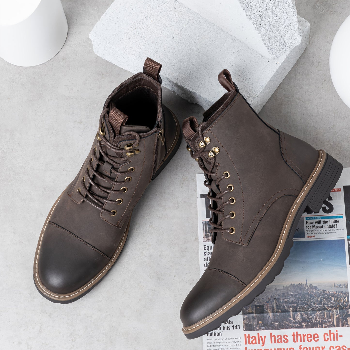 Men's Boots - Non-Slip Sole for Outdoor & Travel 79685 579685
