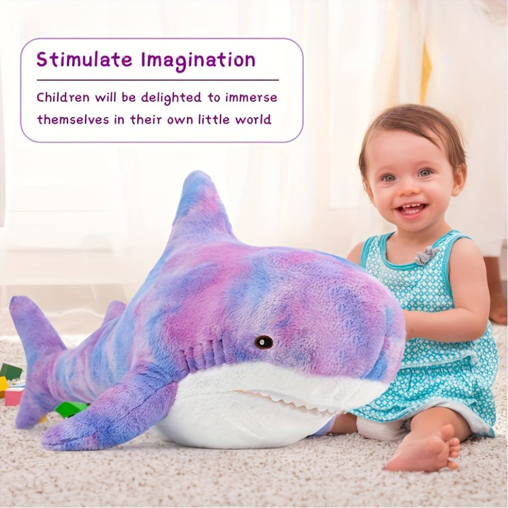 Shark Stuffed Animal Pillow – Soft Cute Plush Throw Pillow for Couch & Kids Room, Birthday Gift for Girls, Women & Ocean Animal Lovers, Mixed Colors