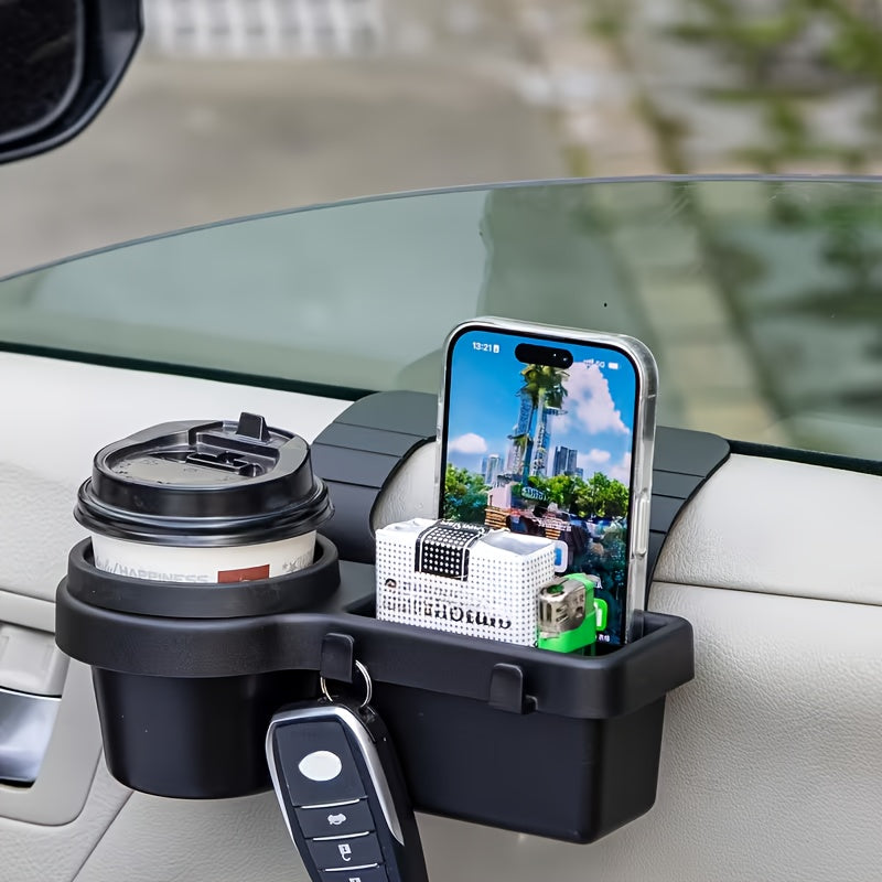 Car Window/door Side Tray Multifunctional Cup Holder, Phone Stand, And Water Bottle Holder. Removable Car Storage Tray, Non-slip And Stable, Easy to Install, Suitable for Most Car Models, A Must-have for Road Trips, And A Perfect Gift.''