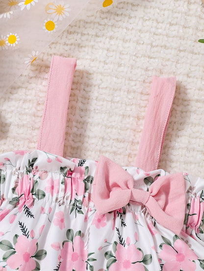 Baby Girl Floral Outfit Set - Spring