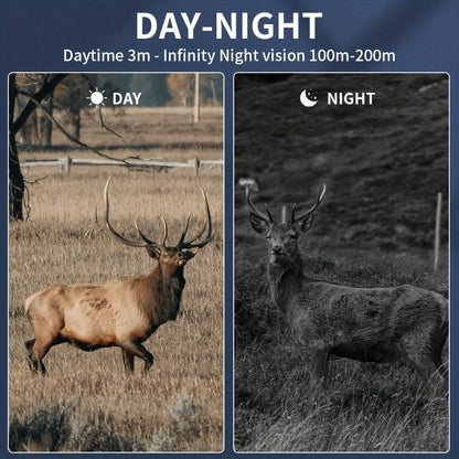 Digital Night Vision Monocular 6X – Infrared Night Vision Scope with 2000mAh Battery, 3" LCD Screen & Photo/Video Recording for Hunting Camping Wildlife