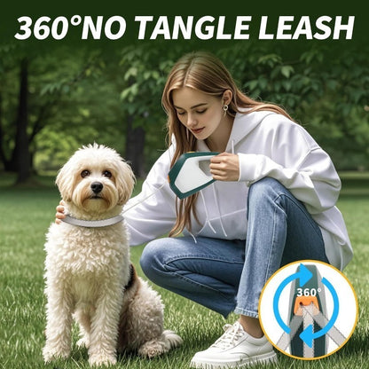 Retractable Dog Leash for Large Dogs – 16ft Heavy Duty Nylon, 110 lbs Capacity, One-Hand Brake & Pause Lock for Walking & Training