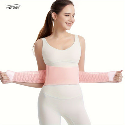 Breathable Back Brace Air Mesh with 4 Steel Plates & 2 Spring Stays – Anti-Skid Adjustable Lumbar Support Belt for Work, Men Women, S–XXL in 3 Colors