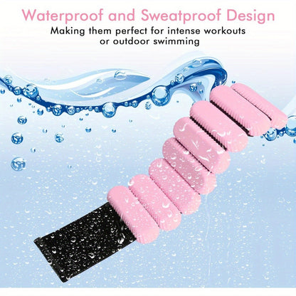 Silicone Wrist & Ankle Weights Bracelet 1LB Pair for Women Men – Adjustable Weighted Cuffs for Yoga, Running, Dance & Strength Training Workouts