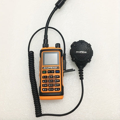 Walkie Talkie Remote Speaker Microphone H3 Lightweight Shoulder Mic PTT for Two Way Radio Clear Communication Outdoor Hiking Camping Tactical Black
