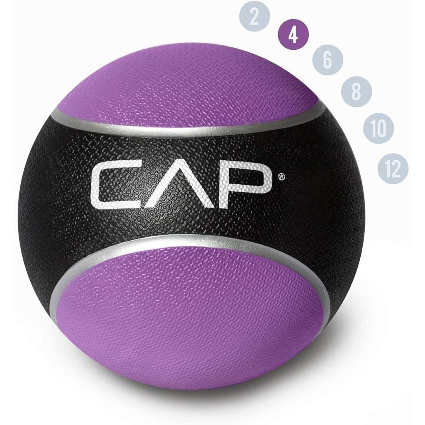 Medicine Ball Rubber Textured Grip for Strength, Balance & Core Training – 2LB to 4LB for Home Gym, Yoga & Full Body Workouts