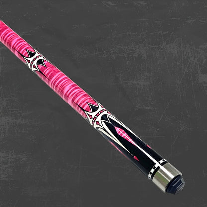 2-Piece Carbon Fiber Billiard Cue – Unisex Pool & Snooker Cue Stick, Low Deflection, Pink or Blue – Perfect Gift for Dad, Husband & Snooker Enthusiasts, Christmas & Holiday Gift