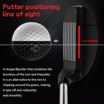 Golf Chipper Club Stainless Steel Head Regular Flex Steel Shaft 35 or 43 Degree Loft Blade Putter for Men Women Short Game Chipping Putting Wedge Championship Legal