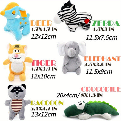 Dog Squeaky Toys 12 Pack Stuffed Animal Plush Puppy Toys with Gift Box – Soft Chew Toys for Small to Medium Dogs, Cute Teething Toys Set with Squeaker, Interactive Dog Toy Bundle