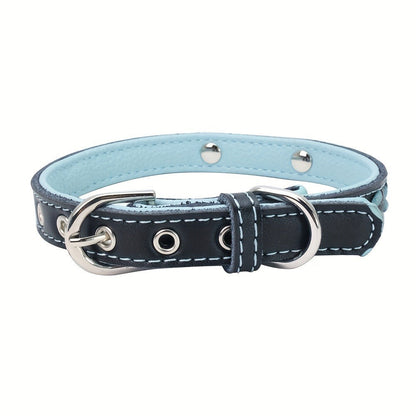 Personalized Dog Collar & Leash Set with Engraved Name Tag – Reflective Custom Collar for Small, Medium & Large Dogs and Cats | XS–XL