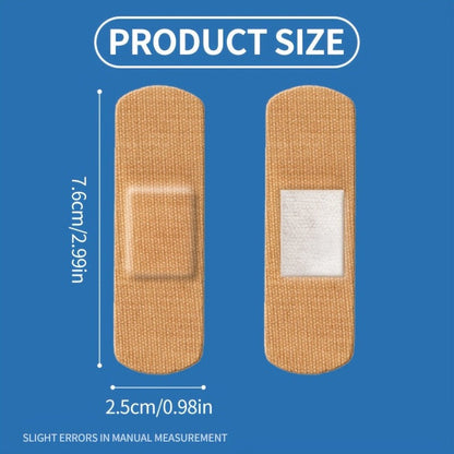 500pcs Adhesive Bandages Flexible Breathable Dark Brown Skin Tone – Bulk Wound Care Strips for Home First Aid, Finger Cuts, Skin Wrapping & Everyday Injuries, Discreet Natural Color