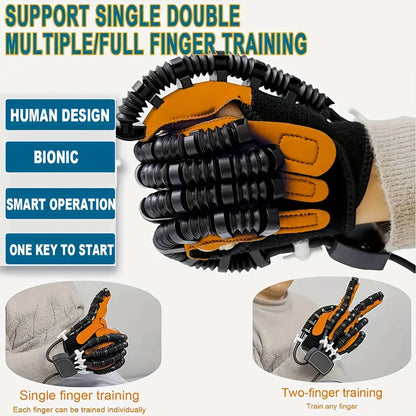 Hand Rehabilitation Glove Pneumatic Finger Trainer Left Right M L XL