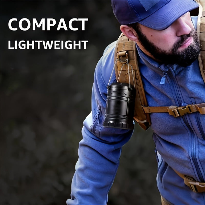 Collapsible Camping Lantern Rechargeable Bulk Set – Foldable USB LED Pendant Light for Camping, Power Outages & Emergency Survival, 4/8pcs Value Pack