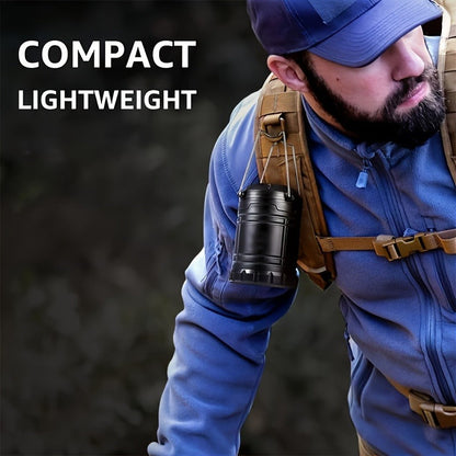 Collapsible Camping Lantern Rechargeable Bulk Set – Foldable USB LED Pendant Light for Camping, Power Outages & Emergency Survival, 4/8pcs Value Pack