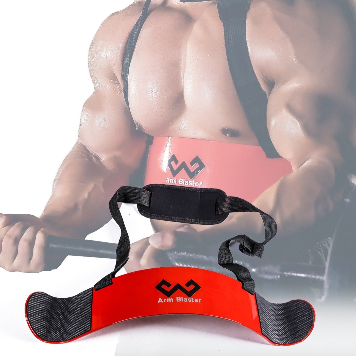 Adjustable Arm Blaster – Bicep Isolator for Barbell & Dumbbell