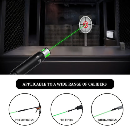 Universal Laser Bore Sighter Kit with 32 Adapters | Red & Green Bore Sight for Rifles, Pistols & Shotguns – Tactical Caliber Boresighter Accommodating Firearms from .17 to 12GA for Fast Zero-In