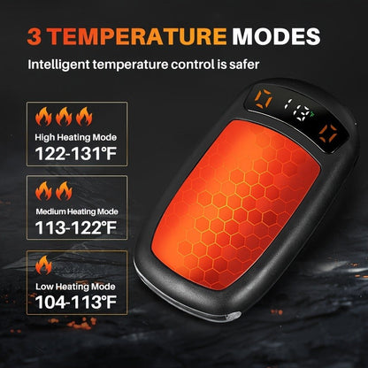 Rechargeable Hand Warmers with COB Light 2 Pack, Magnetic USB Electric Pocket Hand Warmer 12 Hours Heat, Portable Reusable Handwarmer for Camping Hiking Hunting, Christmas Gifts for Women Men