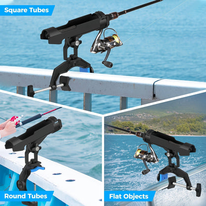 Boat Fishing Rod Holder – Durable Pole Holder for Fishing Boat & Canoe | 2-Pack / 4-Pack