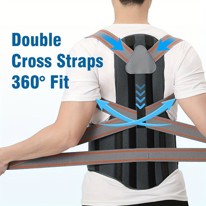 Magnetic Posture Corrector Back Brace – Adjustable Shoulder Support Belt for Men & Women, Instant Posture Improvement, Breathable Back Straightener