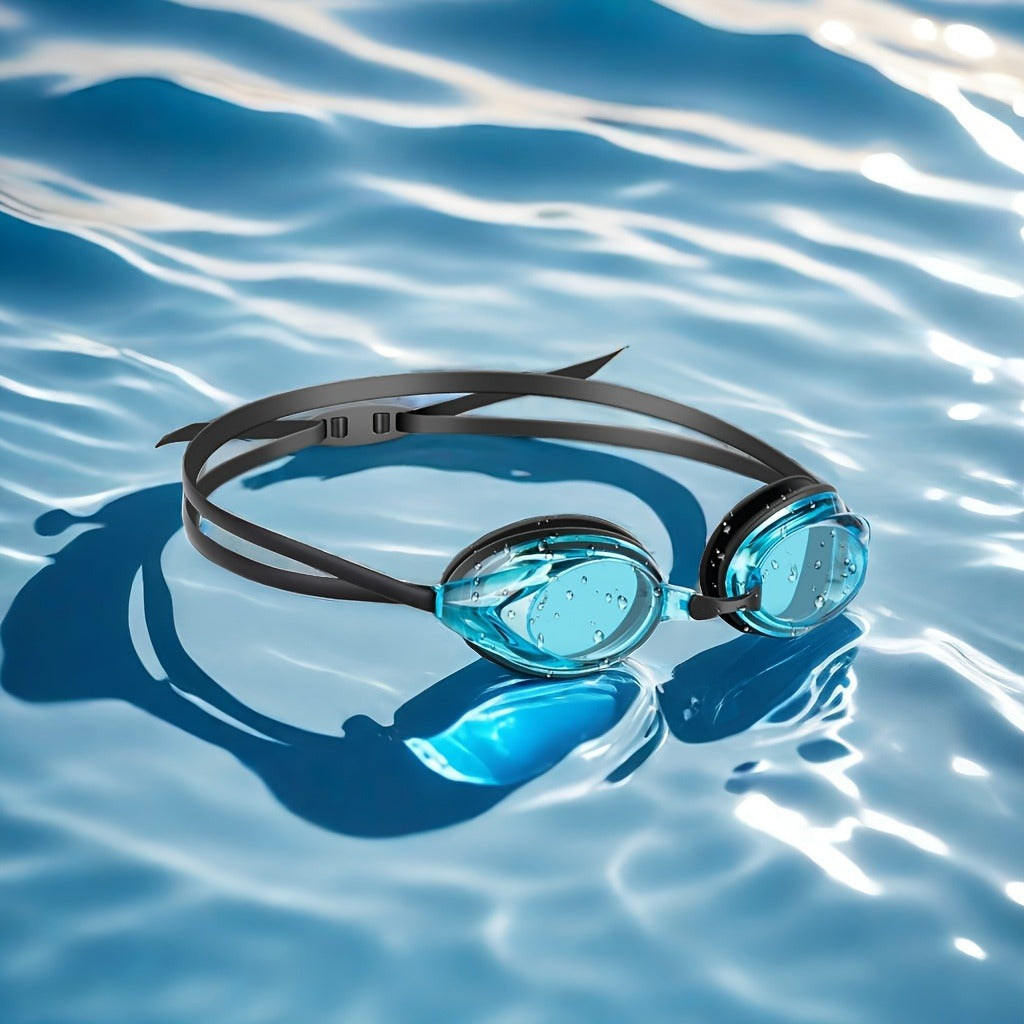 Anti-Fog Swim Goggles with Adjustable Silicone Nose Bridge & Head Strap – No-Leak Pool & Water Sports Swimming Goggles for Adults, Available in 1pc or 2pcs, Indoor & Outdoor Use