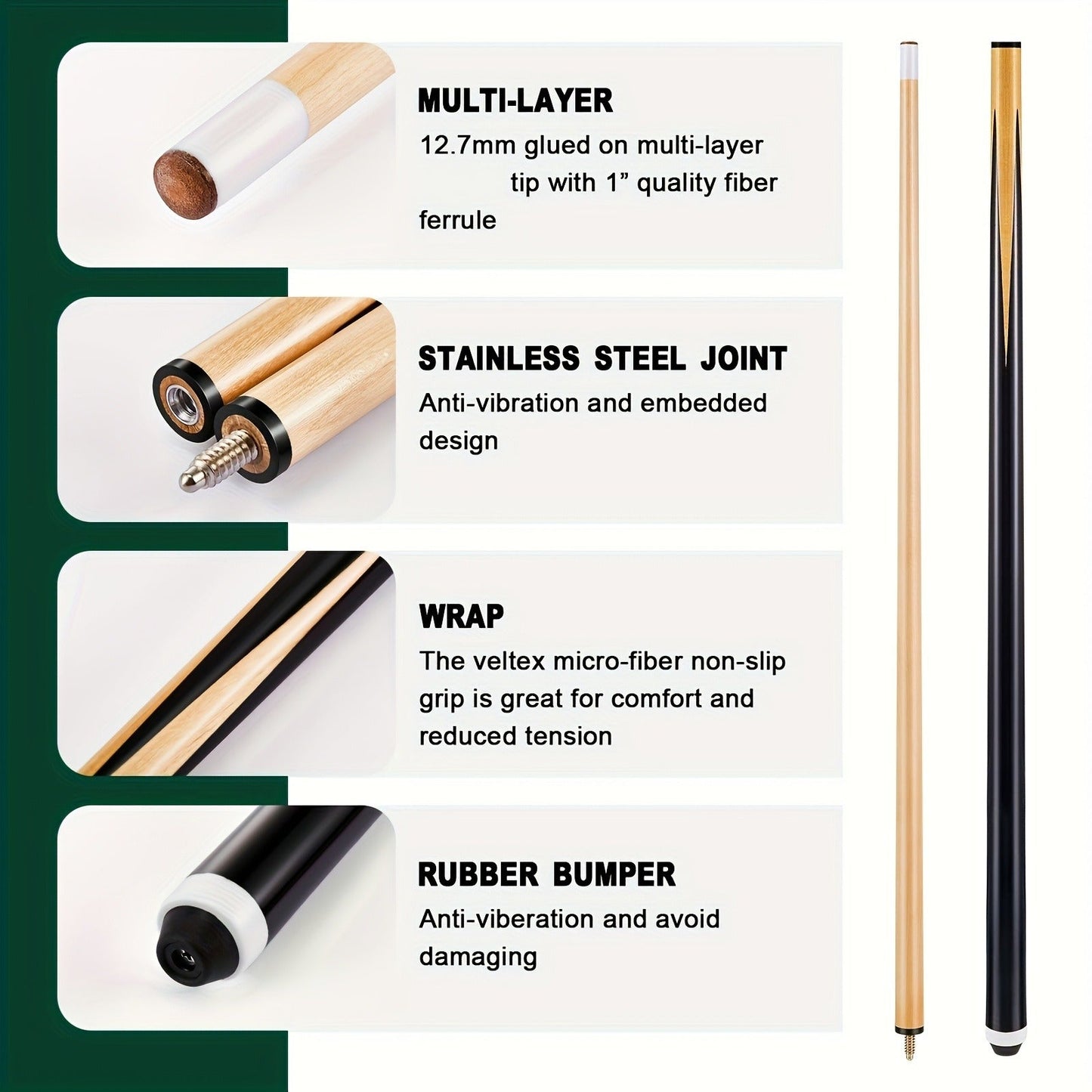 71-Piece Billiard Pool Table Accessories Set with Pool Balls Triangle Rack Cue Chalks Cue Tips Table Brush Spot Stickers Standard Style Complete Kit