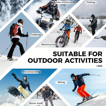 Thermal Winter Gloves 5-Layer Windproof Waterproof – Touchscreen Compatible Warm Ski Gloves for Men & Women, Fast-Dry Insulated Gloves for Driving, Running, Hiking, Cycling & Snowboarding
