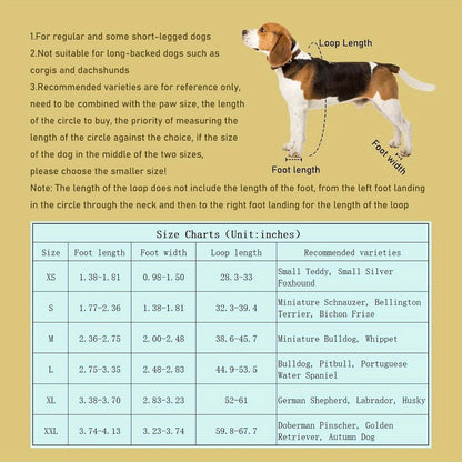 Dog Boots Anti-Slip Suspender Booties with Adjustable Straps & Buckles – Winter Warm Durable Polyester Snow & Ice Paw Protector for Medium Large XL Dogs, Secure Outdoor Walking Boots