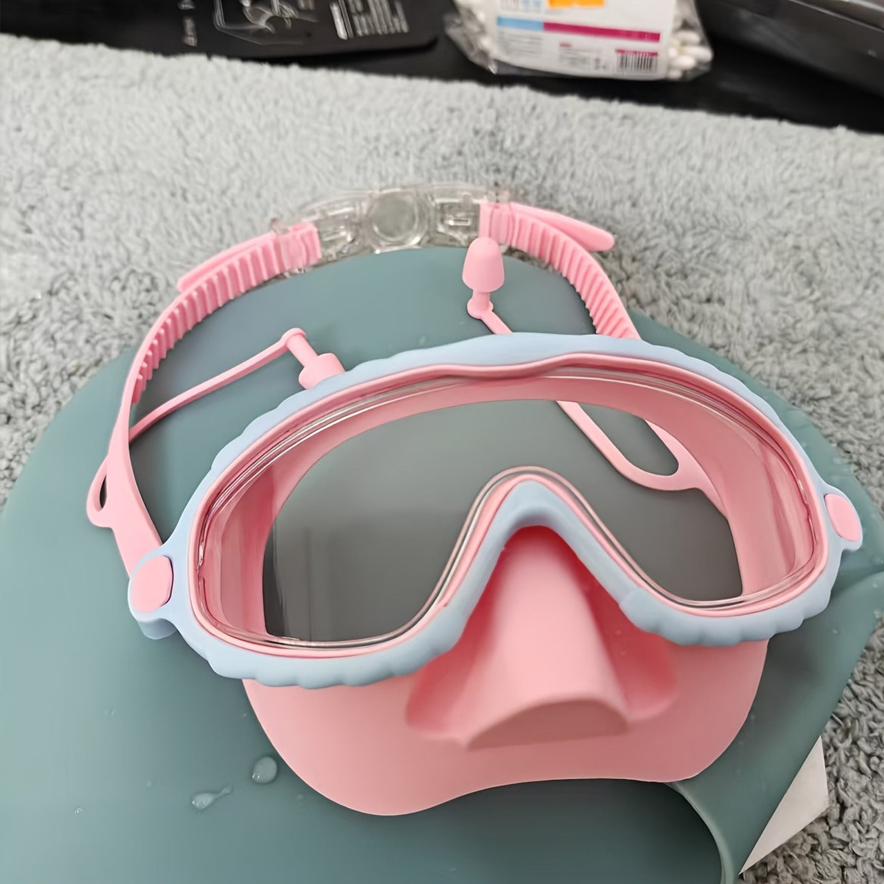 Waterproof Swim Goggles – Oversized Anti-Fog HD Lens, Comfort Fit