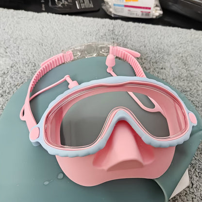 Waterproof Swim Goggles – Oversized Anti-Fog HD Lens, Comfort Fit