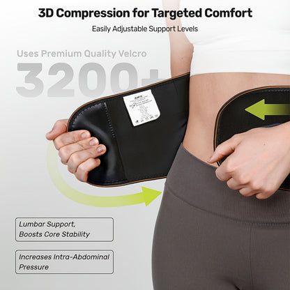 Lumbar Support Back Brace with Massage Pad for Men Women Breathable Lower Back Support Belt Adjustable Strap Pain Relief Posture Corrector for Work Driving Lifting Gym S M L XL XXL Orange Blue