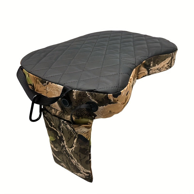Heated Hunting Seat Foldable Camouflage – Portable Heated Cushion for Tree Stand, Ice Fishing & Outdoor Camping, Stays Warm in Cold Weather, Lightweight & Compact Design (Power Bank Not Included)