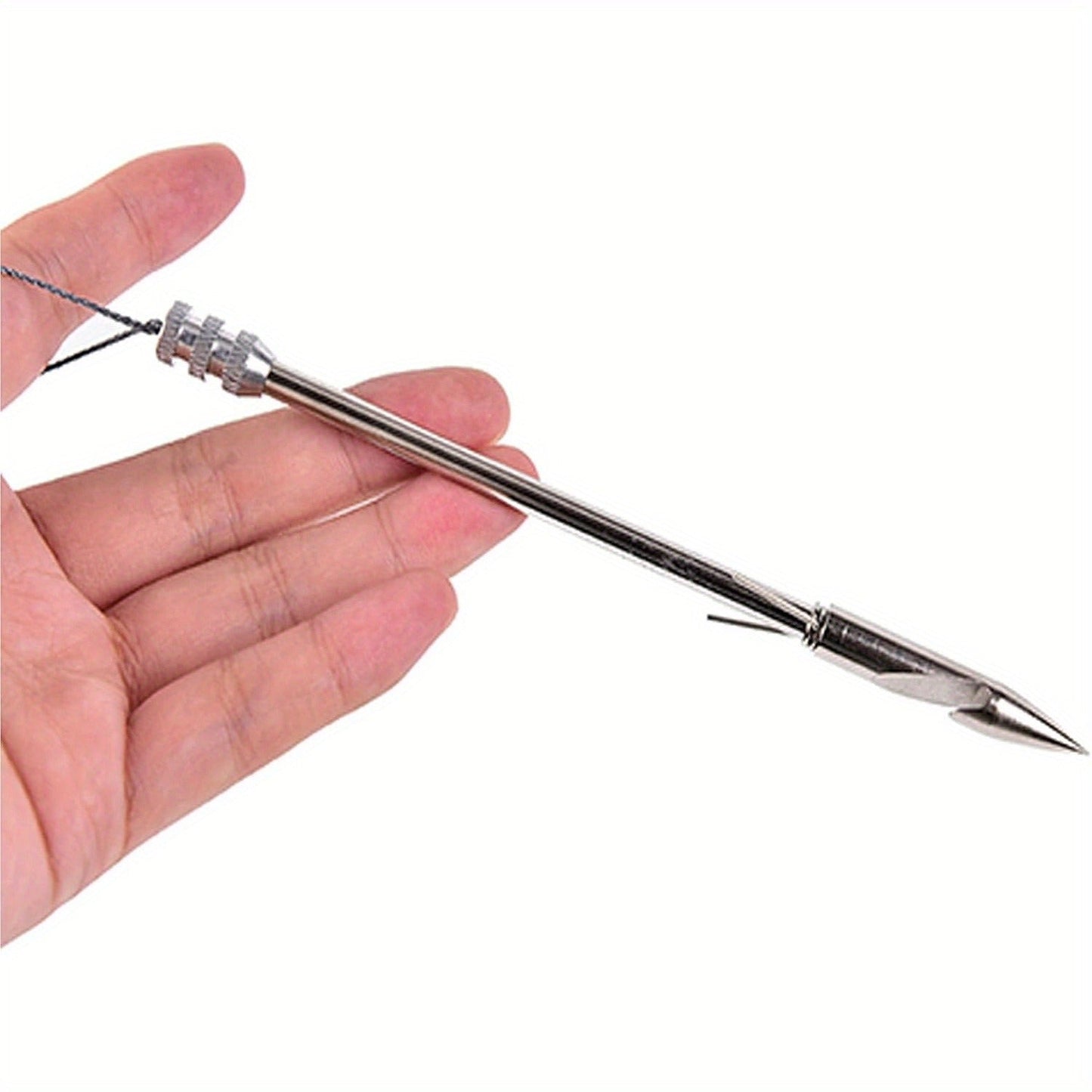 Stainless Steel Slingshot Fishing Arrowheads 12-Pack, Bowfishing Arrow Tips for Slingshot Bow Fishing & Target Practice, Detachable Broadhead Darts with Fishing Line Hole - Replacement Shooting Points