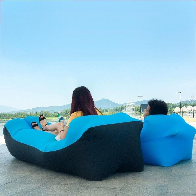 Portable Inflatable Sofa & Air Lounger Chair – Heavy Duty Single Outdoor Recliner, Quick Inflation & Deflation, Lightweight & Compact for Camping, Beach & Backyard – 3 Color Options