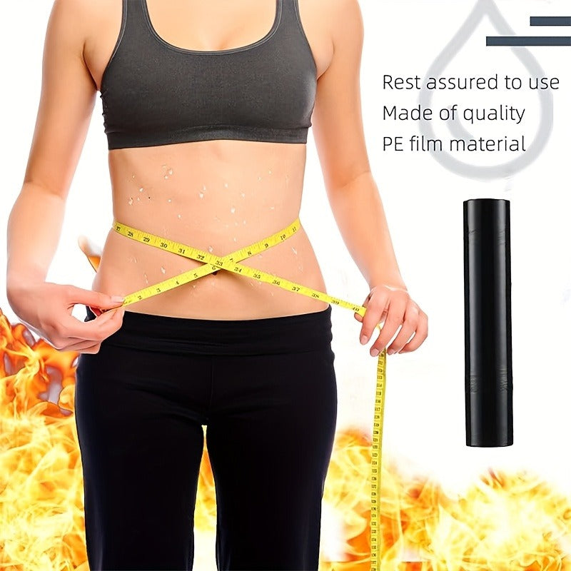 Sweat Body Wrap – Breathable Plastic Slimming Waist Wrap for Fitness, Sweat-Absorbing Abdominal Wrap, 2362-Inch