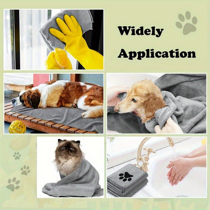 Dog Grooming Kit Set 6pcs – Pet Brush, Microfiber Towel, Washing Gloves & Shedding Tool, No Power Required, Essential Home Pet Care for Shiny Healthy Coat, Dogs & Cats