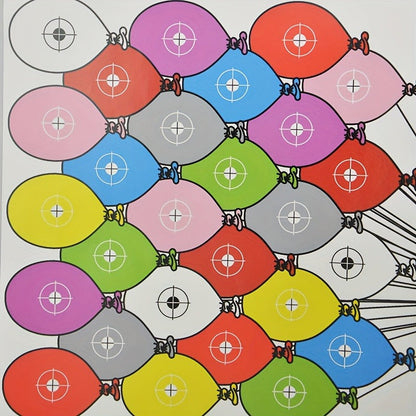 Shooting Target Paper 10 Pack 45x32cm Large Glossy, Archery Targets for Shooting Practice Accuracy Training, Skeleton Balloon Human Silhouette Target Sheets for Gun Bow Slingshot Range Outdoor Use