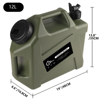 Water Storage Container with Spigot 2 Handles BPA Free PVC Collapsible Water Jug for Camping Outdoor RV Hiking Emergency Survival Portable Water Tank 3.2Gal 5Gal 2.6Gal Multi-Color Options