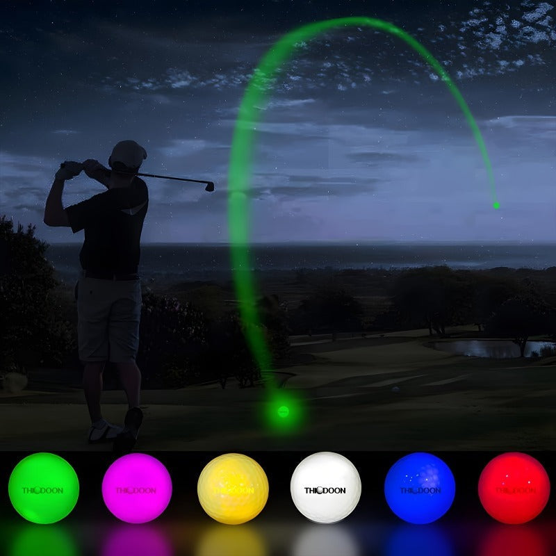Glow in the Dark Golf Balls 12 Pack – LED Night Golf Balls for Nighttime Play, Luminous Glowing Golf Ball Set, Perfect Holiday Gift for Men Women Golfers Friends & Family