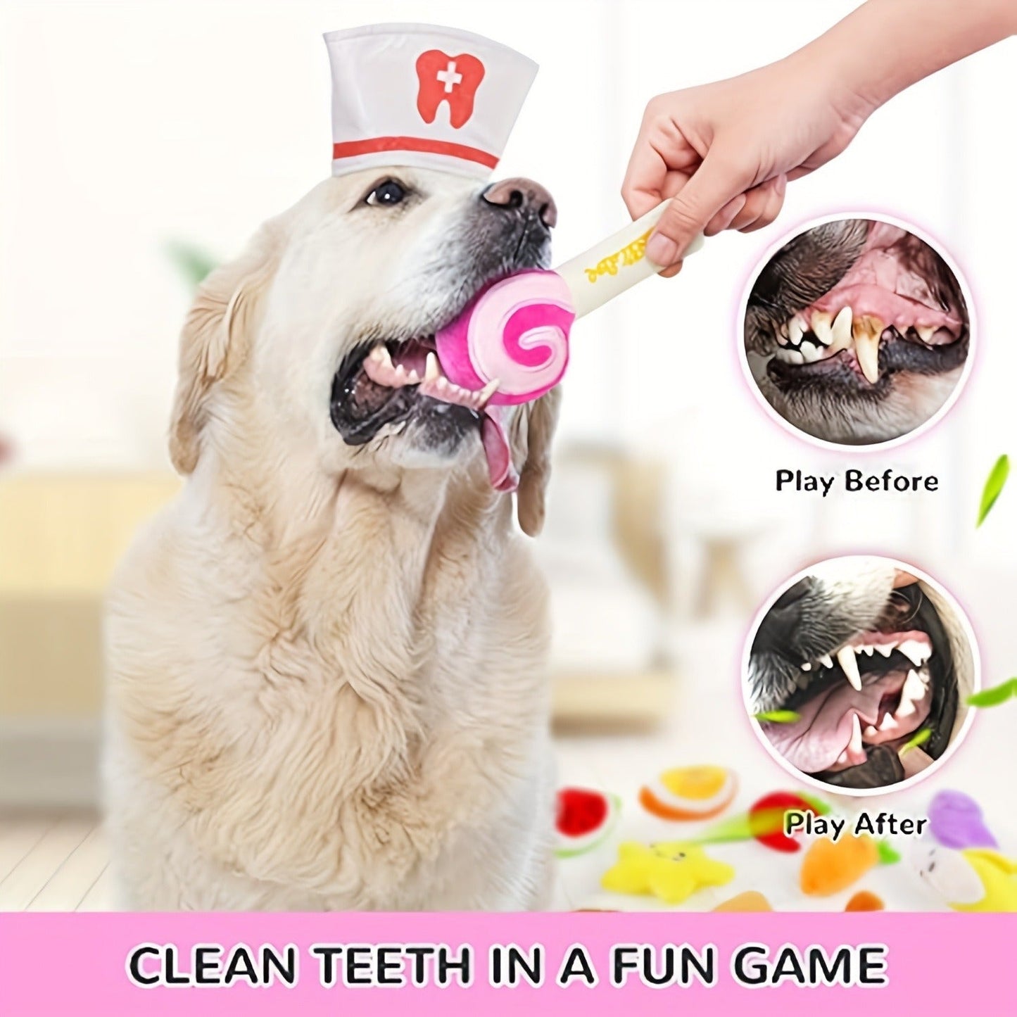 Squeaky Dog Toys 14 Pack Stuffed Plush Fruits Vegetables Set Crinkle Chew Toys for Puppies Small Medium Dogs Teething Safe Non-Toxic Machine Washable