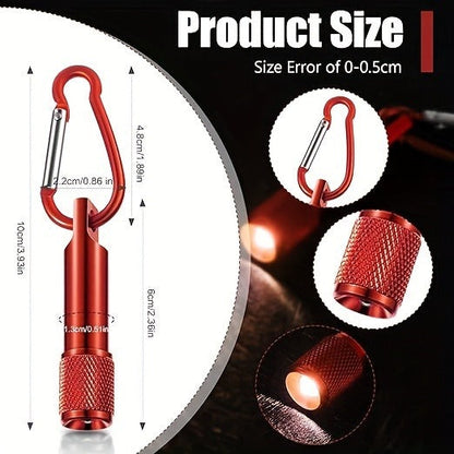 Mini Keychain Flashlight Bulk 20 Pack, LED Key Chain Light Tiny Pocket Torch Multicolor, Small Flashlight Set for Outdoor Camping Hiking Emergency Everyday Carry Party Favors Gift