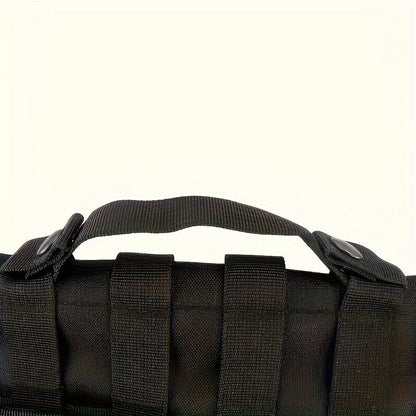 Tactical Gun Holster Sling Scabbard Bag, Water-Resistant Polyester Rifle Pistol Case with Ambidextrous Design and Adjustable Shoulder Strap for Outdoor Hunting Shooting Range