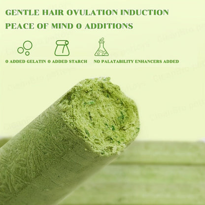 Cat Grass Freeze-Dried Sticks – Natural Dental Chew Snacks for Cats, Hairball Removal & Teeth Cleaning, Consumable Cat Grass Chew Toy (15 or 30 pcs)