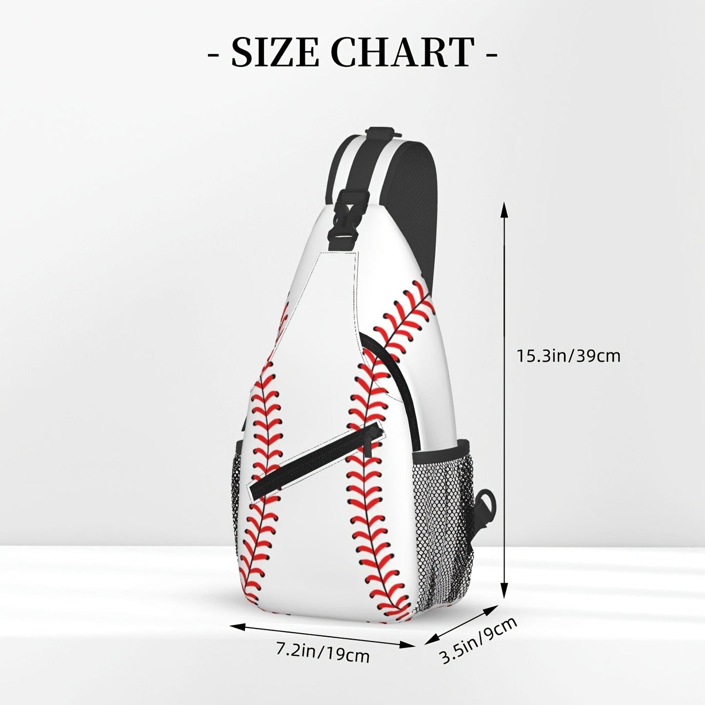 Baseball Sling Bag Crossbody Backpack for Men & Women - Sports Chest Shoulder Bag for Baseball Training, Game Day, Gym, Outdoor & Travel, Lightweight One Strap Daypack