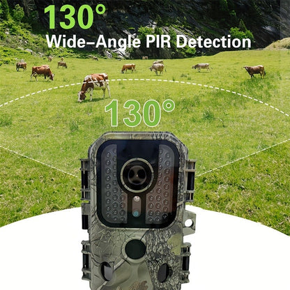 30MP Trail Camera with Night Vision – 2.5K 1080P HD Game Cam, 0.3s Trigger Speed, 850nm IR, 60ft Detection Range, Motion Activated Wildlife & Hunting Camera with 32GB Memory Card