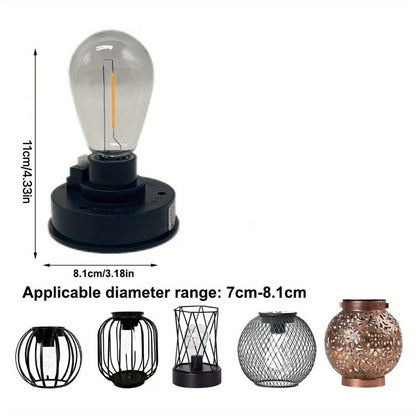 Solar Lantern Replacement Bulb IP65 Waterproof – Outdoor Solar Light Accessory, Top Bulb Replacement Kit | 2, 6 or 12 Pack