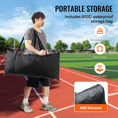 Sports Barrier Backstop Net with Carry Bag – Portable Protection Netting for Baseball Softball Lacrosse Soccer Hockey, Backyard Training Barrier Screen, Available in 7x7ft and 12x9ft