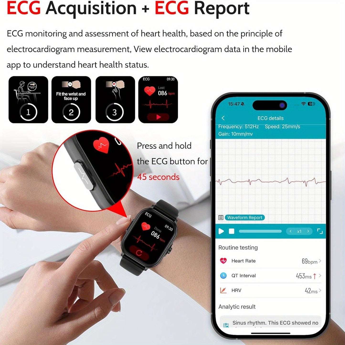 Smartwatch Bluetooth 5.1 Calling 2.01 Inch Display Multi Sport Modes
